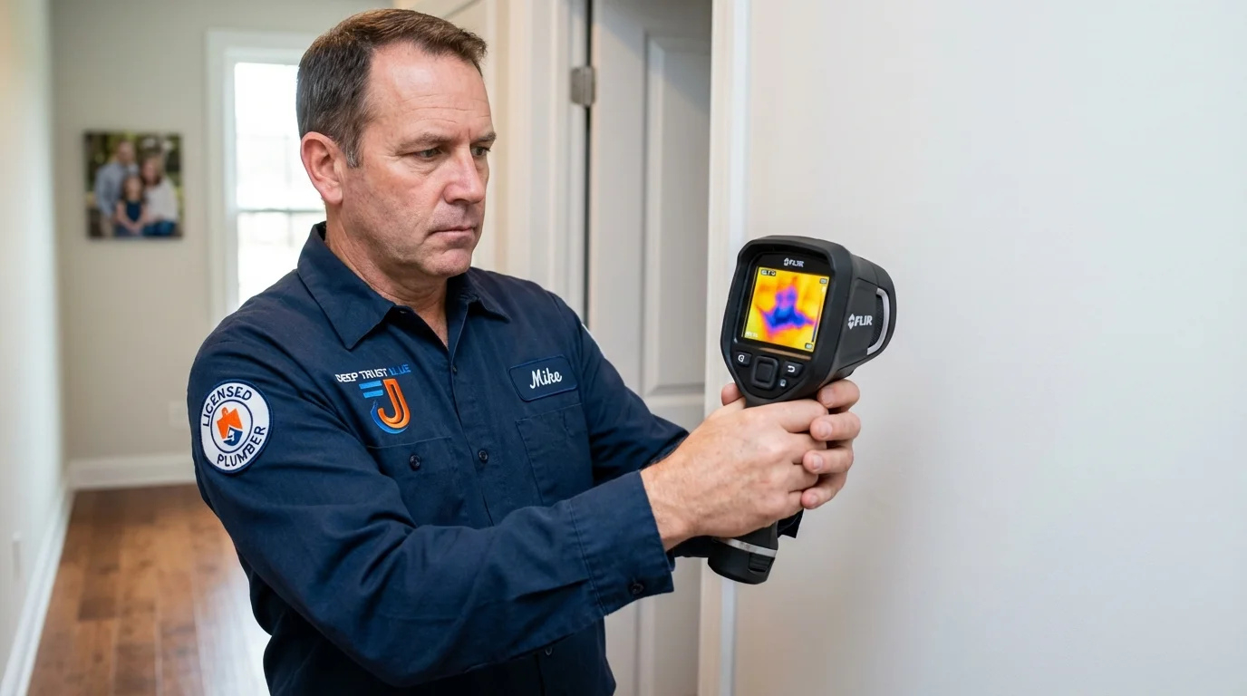Thermal imaging leak detection by Johns Plumbing LLC in Tribune